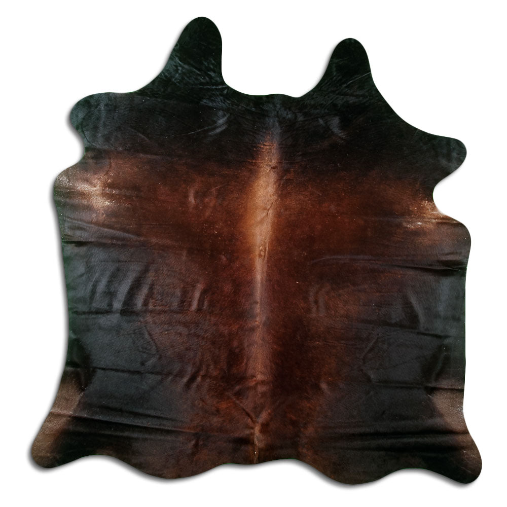 Brown Cowhide Rug L
