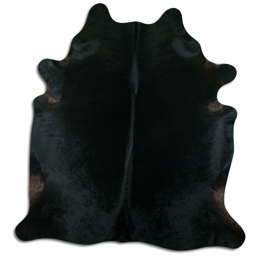 Black Cowhide Rug XXL