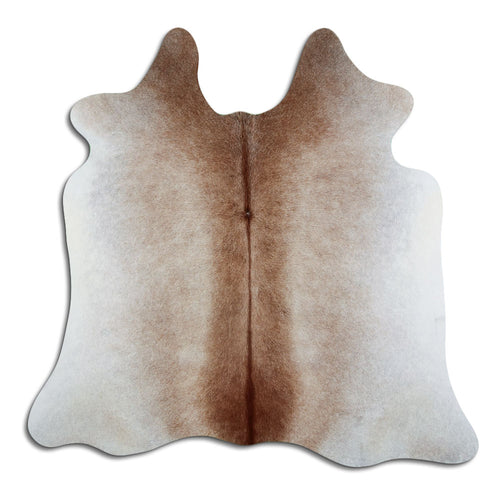 Tan Grey Cowhide Rug M