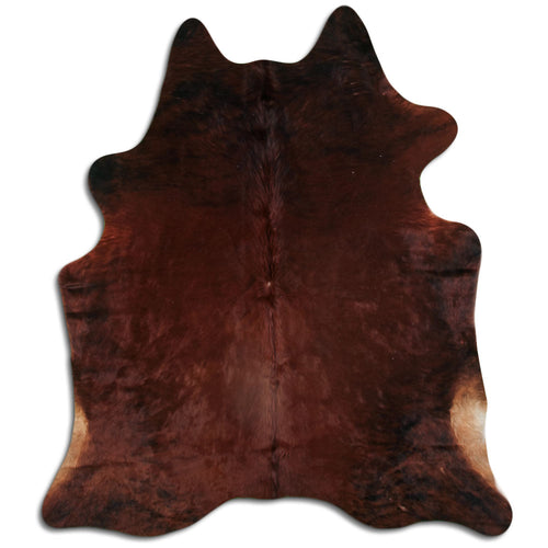Brown Cowhide Rug L