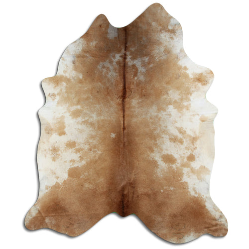 Brown & White Cowhide Rug XXXL