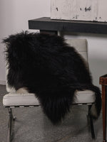 Icelandic Black Sheepskin Rug