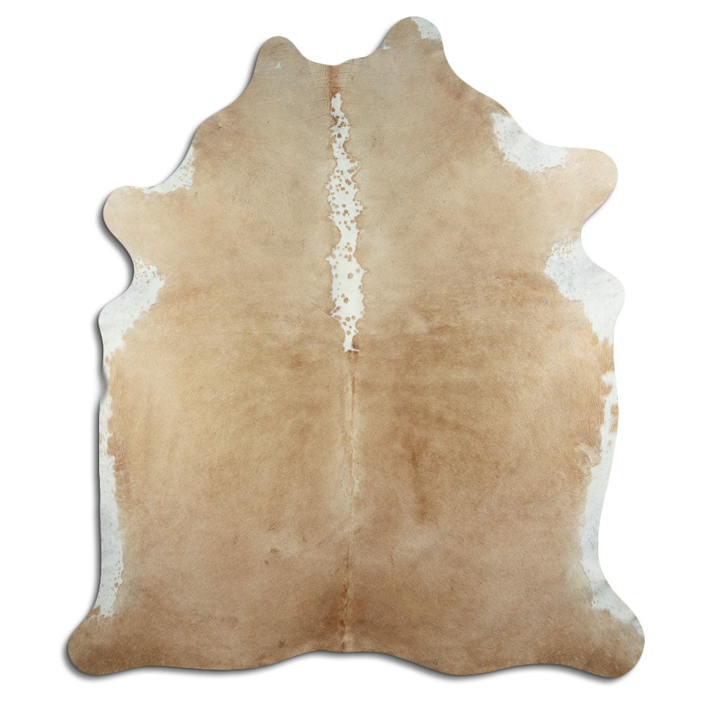 Brown & White Cowhide Rug XXL