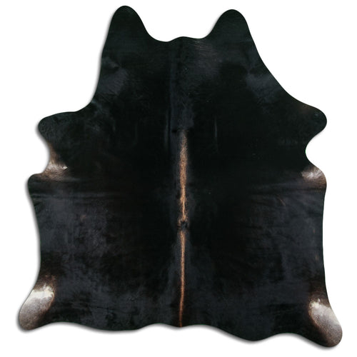 Brown Cowhide Rug L