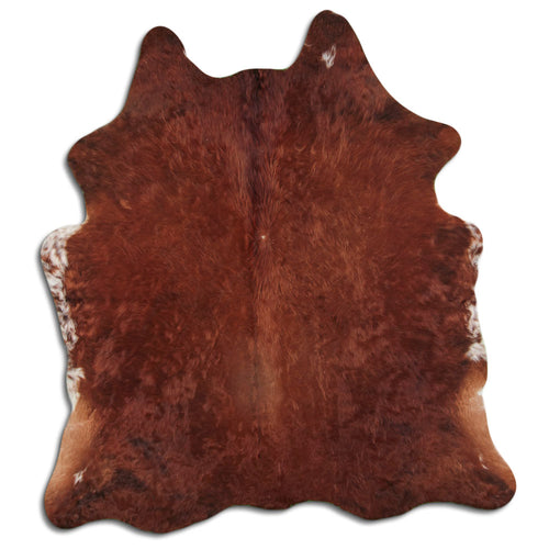 Brown Cowhide Rug L