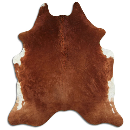 Brown Cowhide Rug L