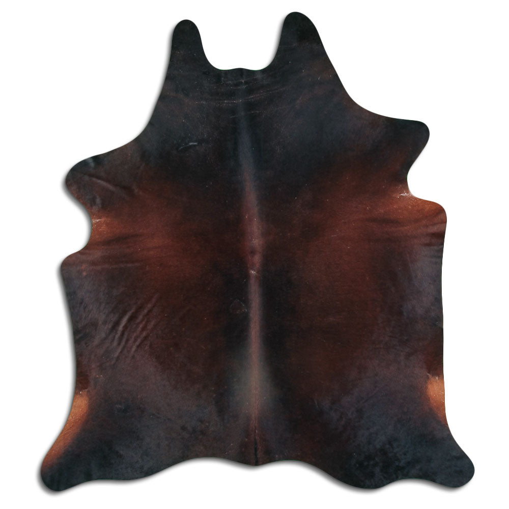 Brown Cowhide Rug L