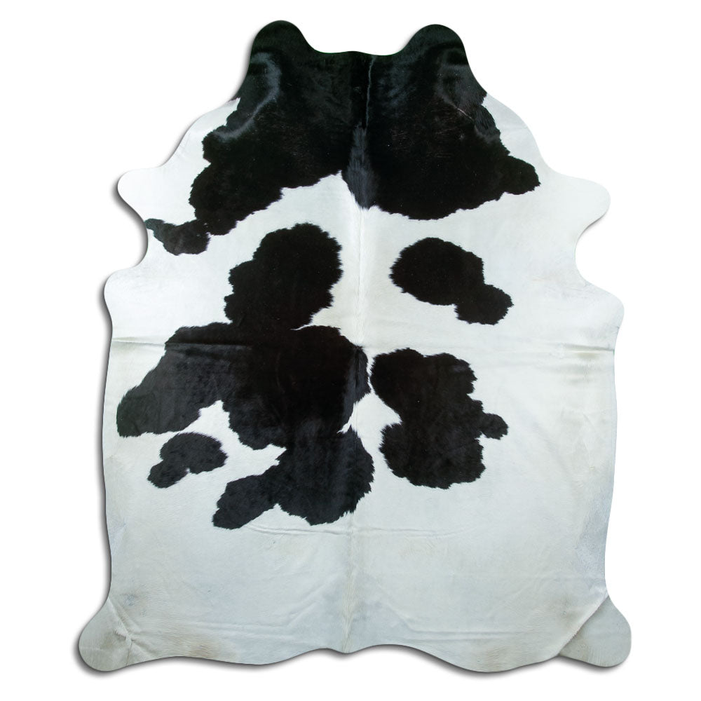 Black & White Cowhide Rug XXL