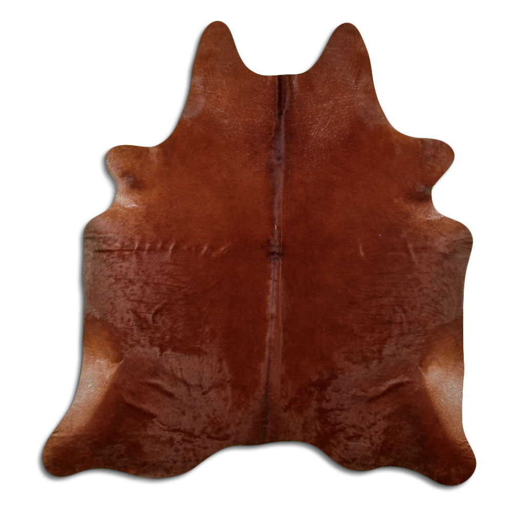Brown Cowhide Rug L