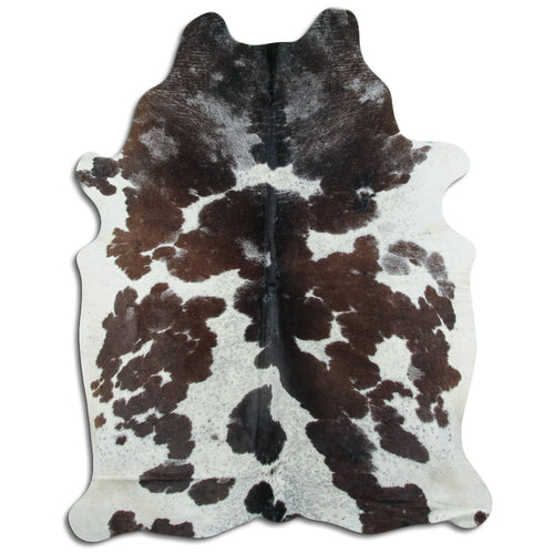 Brown & White Cowhide Rug XXL