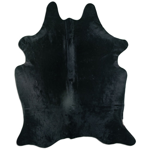 Black Cowhide Rug XL