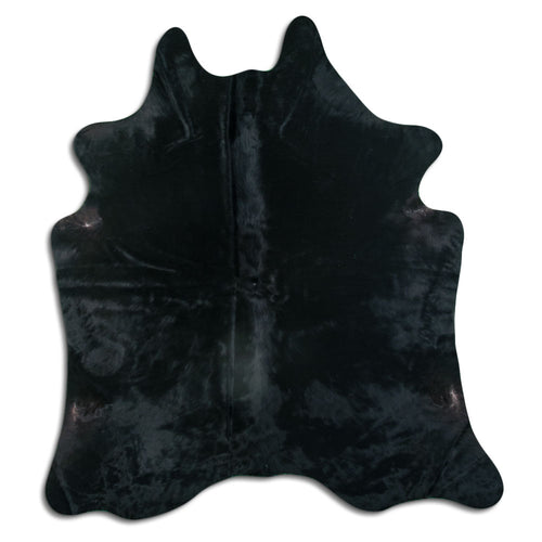 Black Cowhide Rug XL