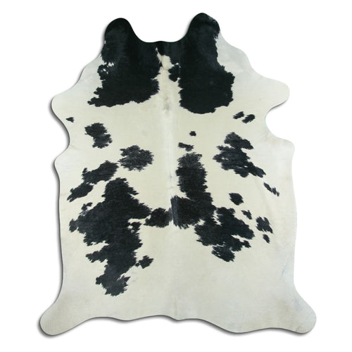Black & White Cowhide Rug XXL