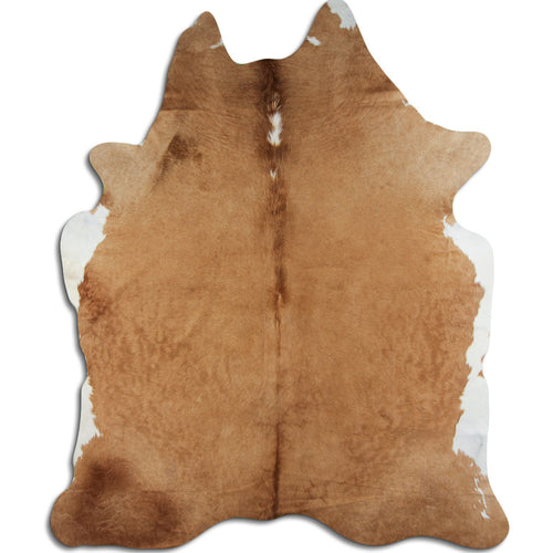Brown & White Cowhide Rug XXL