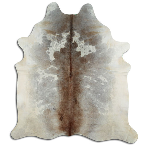 Tan Grey Cowhide Rug XXL
