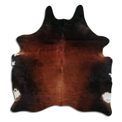 Brown Cowhide Rug L