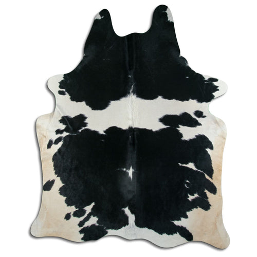 Black & White Cowhide Rug XXL