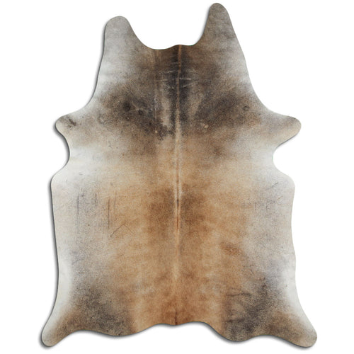 Tan Grey Cowhide Rug XXL