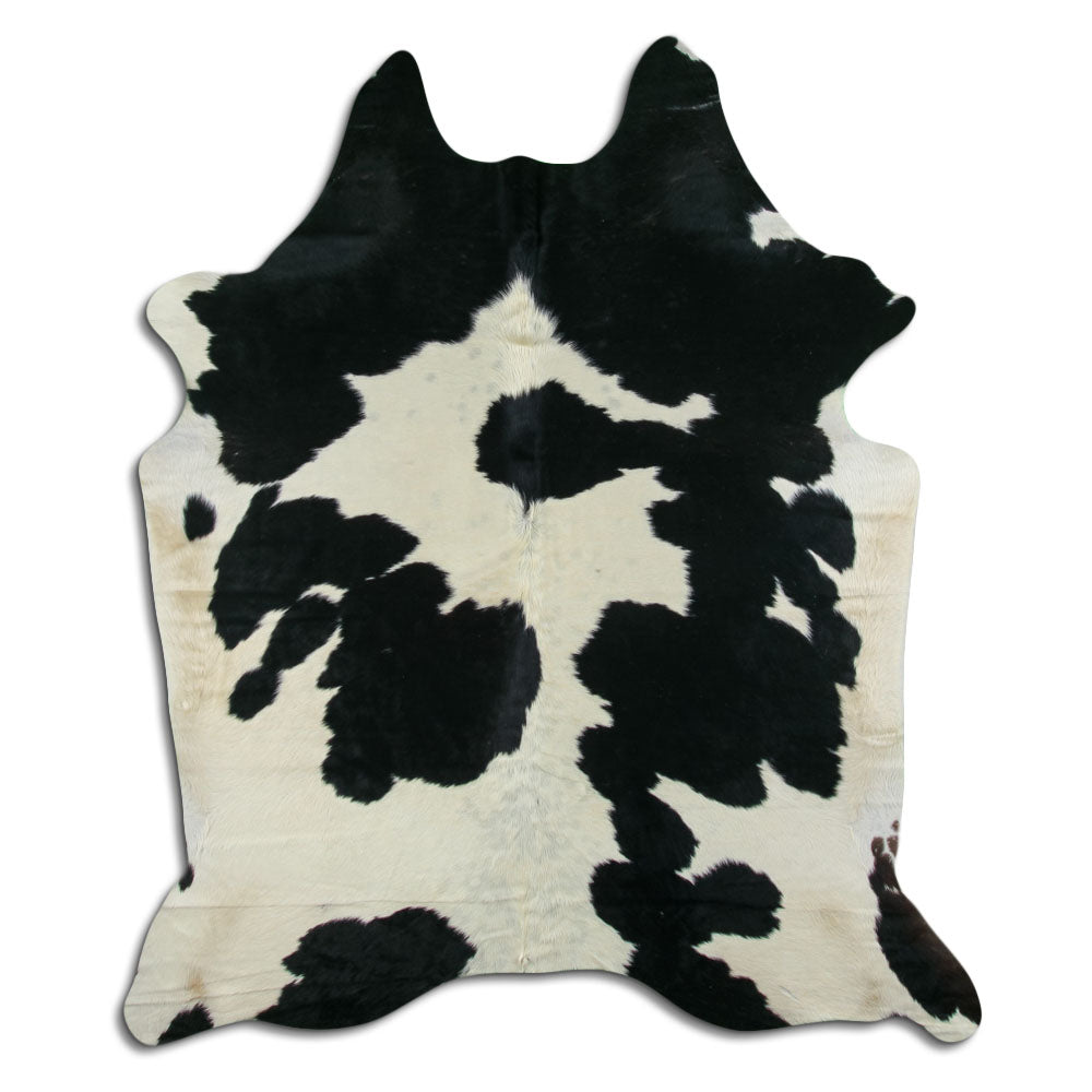 Black & White Cowhide Rug XXL