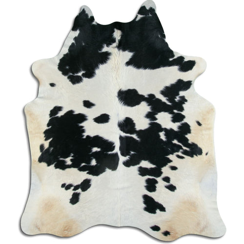 Black & White Cowhide Rug XXL