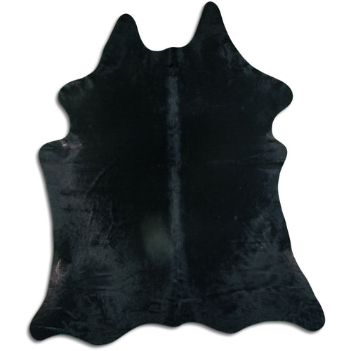 Black Cowhide Rug XXL