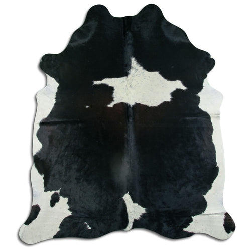 Black & White Cowhide Rug XXL