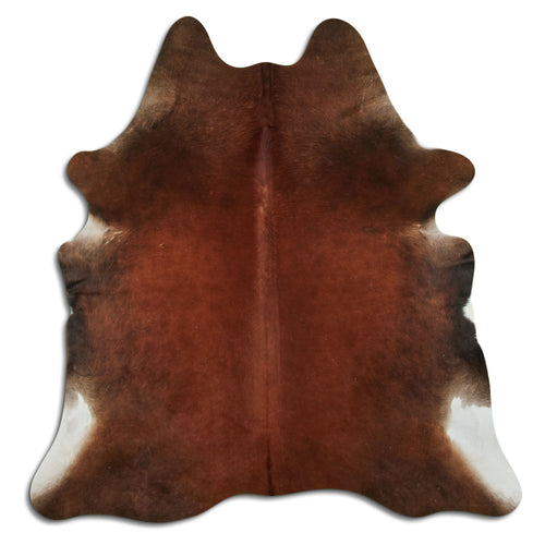 Brown Cowhide Rug L