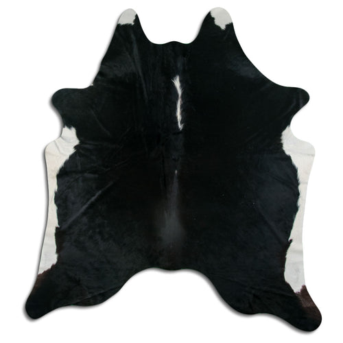 Black & White Cowhide Rug XL