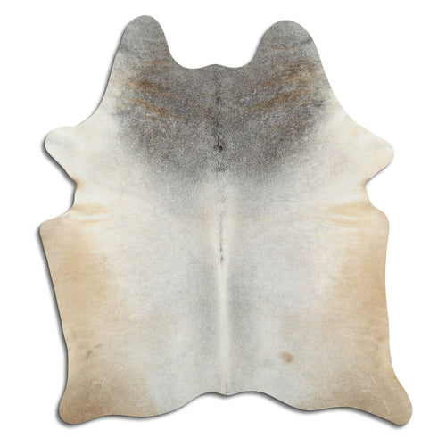 Tan Grey Cowhide Rug L