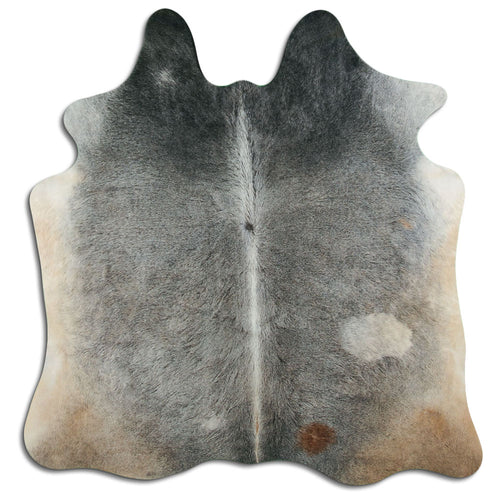 Grey Cowhide Rug L