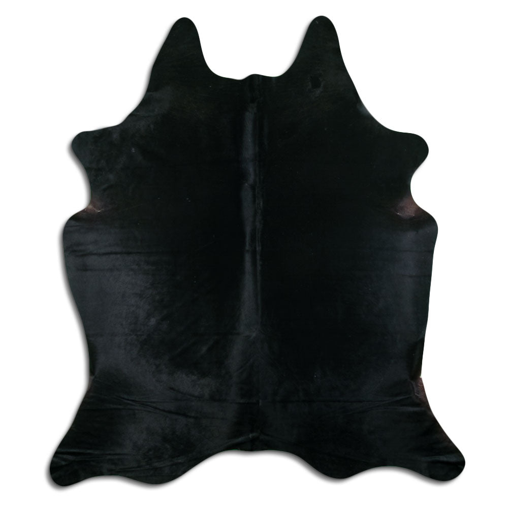 Black Cowhide Rug XXL