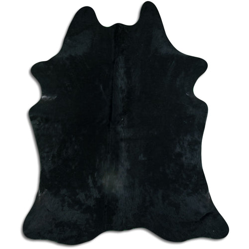 Black Cowhide Rug XXL