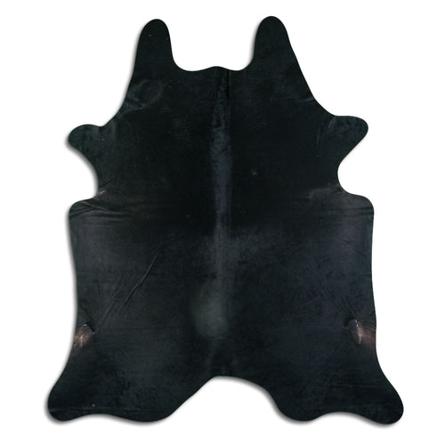 Black Cowhide Rug XXL