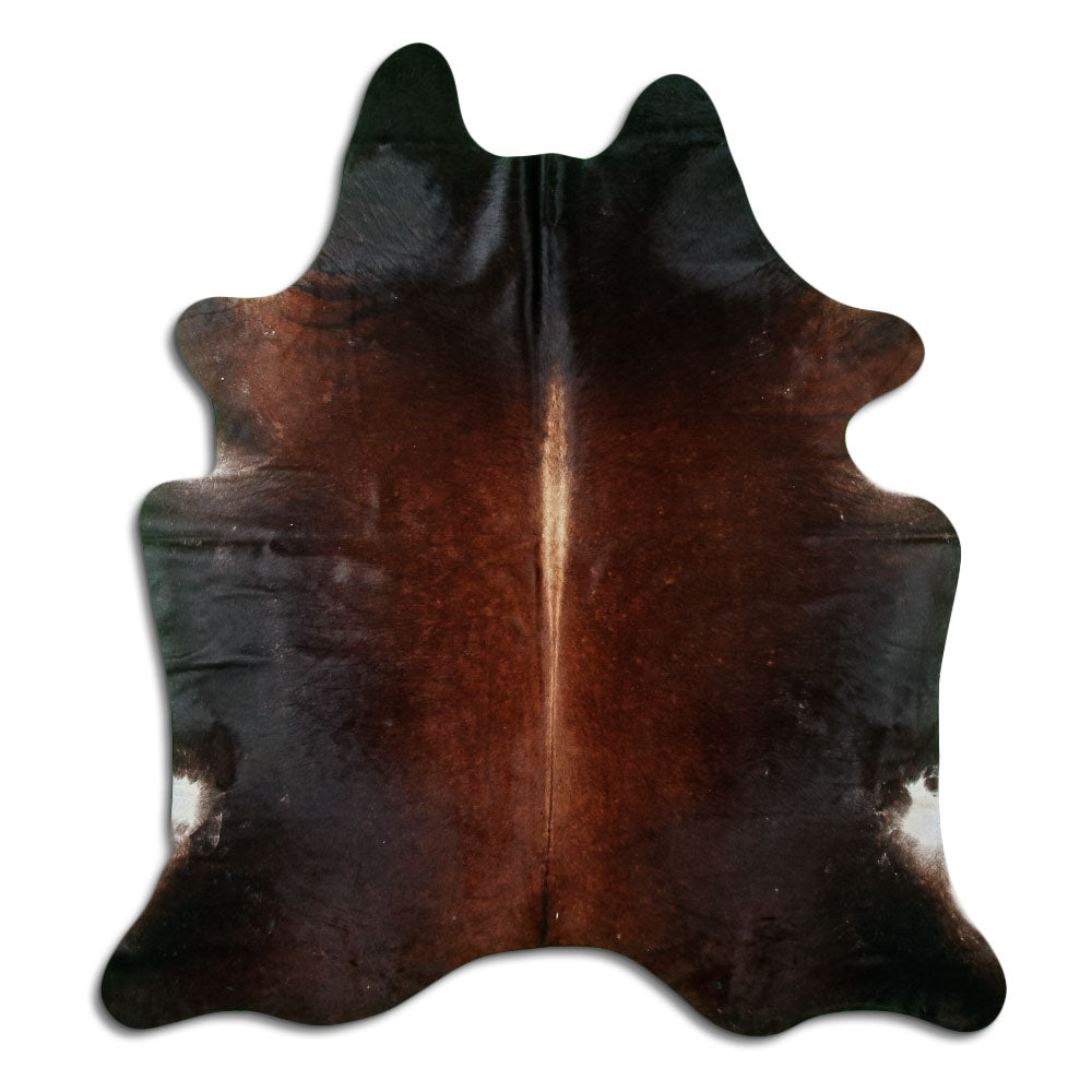 Brown Cowhide Rug L