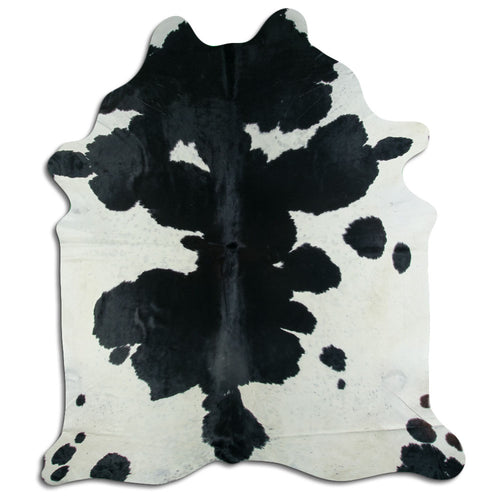 Black & White Cowhide Rug XXL