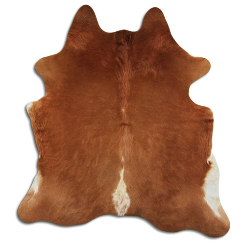 Brown Cowhide Rug L
