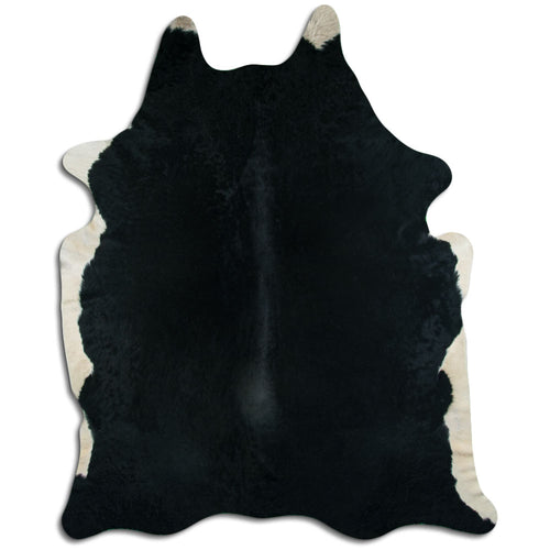 Black Cowhide Rug XXXL