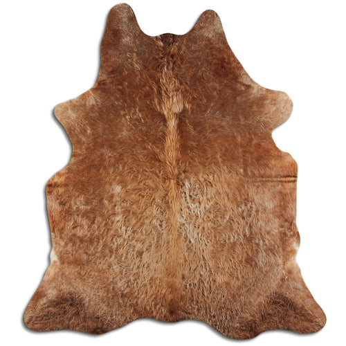 Brown Cowhide Rug L
