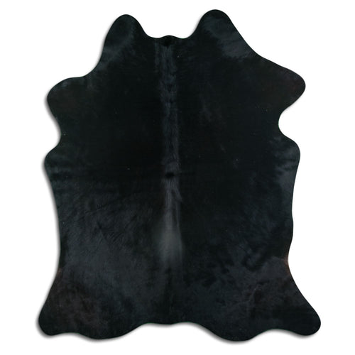 Black Cowhide Rug XL
