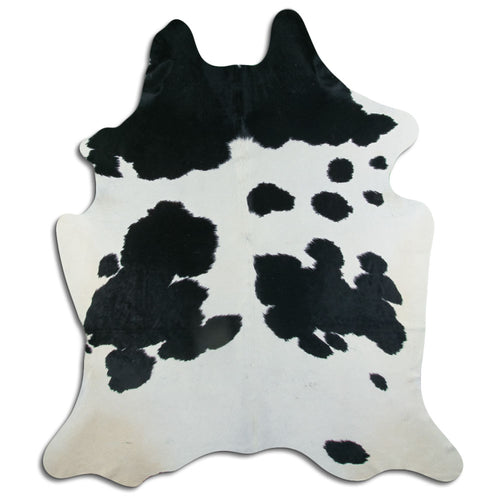 Black & White Cowhide Rug XXL