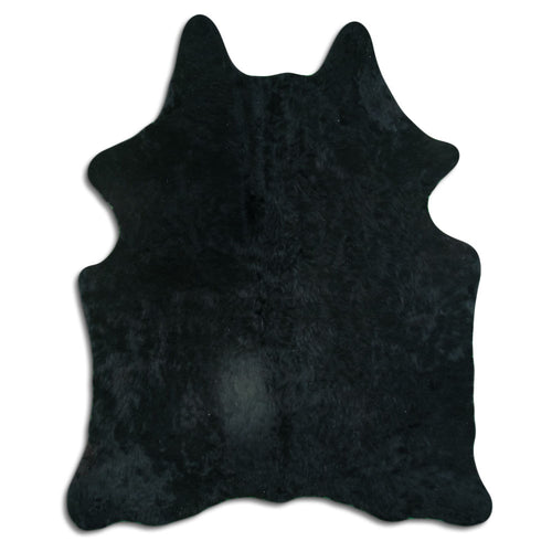 Black Cowhide Rug M