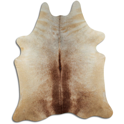 Tan Grey Cowhide Rug XL