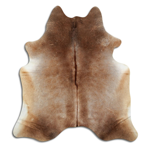 Tan Grey Cowhide Rug L
