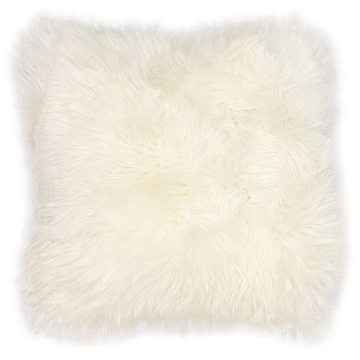 Sheepskin Cushion Cover, White