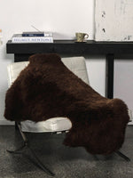Dark Brown Sheepskin Rug