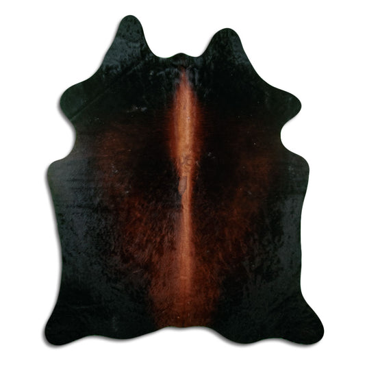Brown Cowhide Rug L