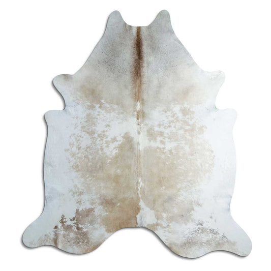 Brown & White Cowhide Rug XL
