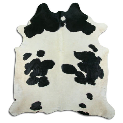 Black & White Cowhide Rug XXL