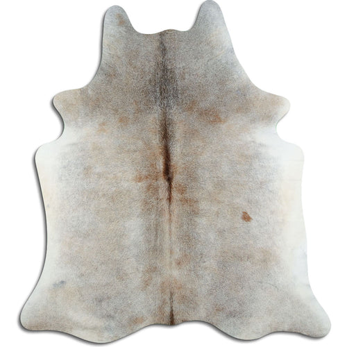 Tan Grey Cowhide Rug L