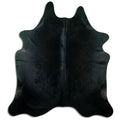 Black Cowhide Rug XXL